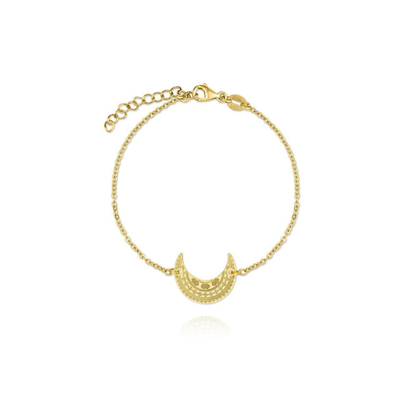 GOLDEN PLATED SILVER BRACELET - 115387 - Ibiza Sunsets European Jewellery