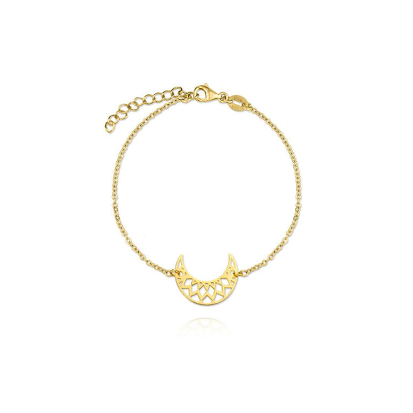 GOLDEN PLATED SILVER BRACELET - 115388 - Ibiza Sunsets European Jewellery