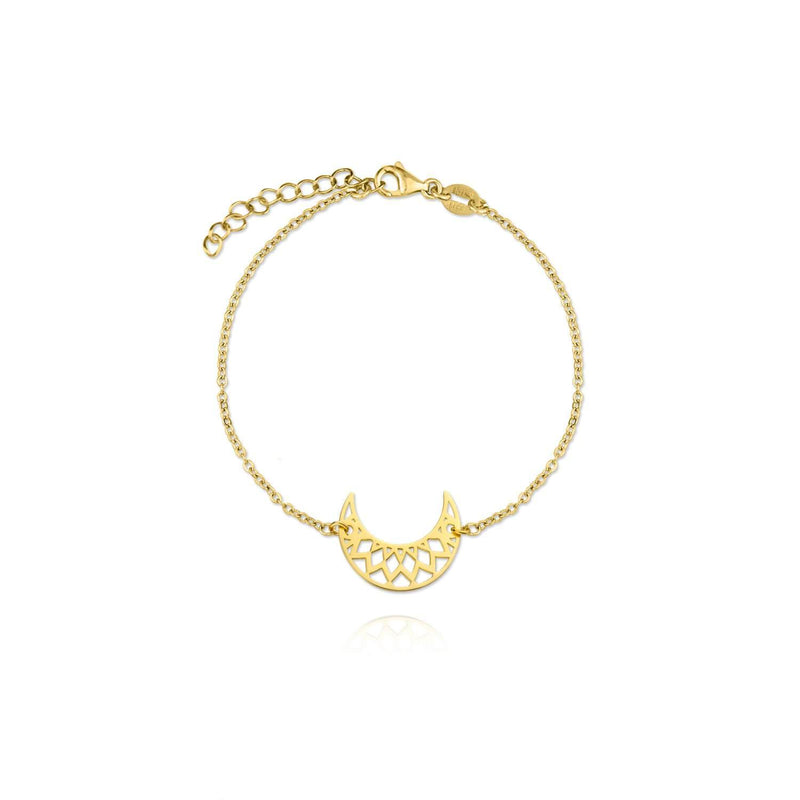 GOLDEN PLATED SILVER BRACELET - 115388 - Ibiza Sunsets European Jewellery