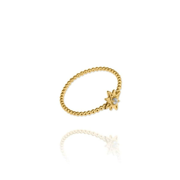 Polaris Star Gold Vermeil Ring