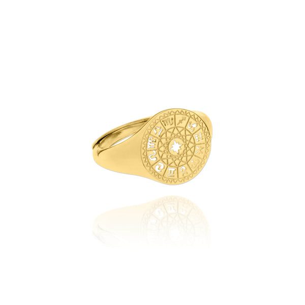 Zodiac Gold Vermeil Ring