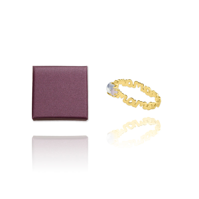 <transcy>Anillo Mama Chapado en Oro </transcy>