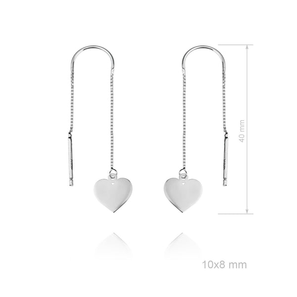 Long Hearts Earrings