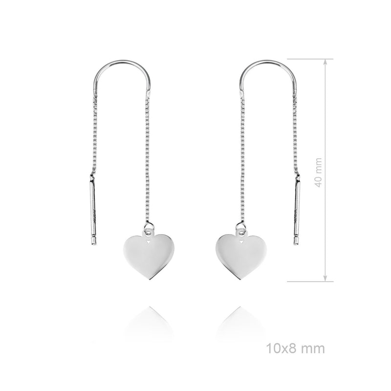 Long Hearts Earrings