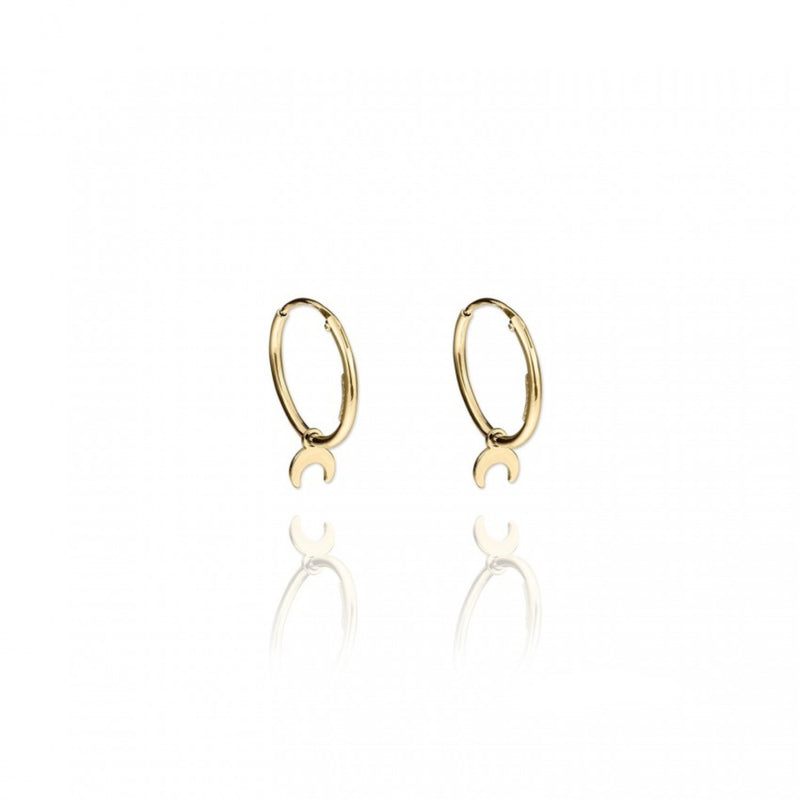 Little Moon Gold Vermeil Earrings