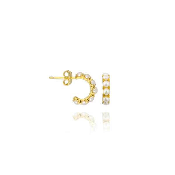 <transcy>Pendientes "Cala Xarraca" Chapado en Oro </transcy>