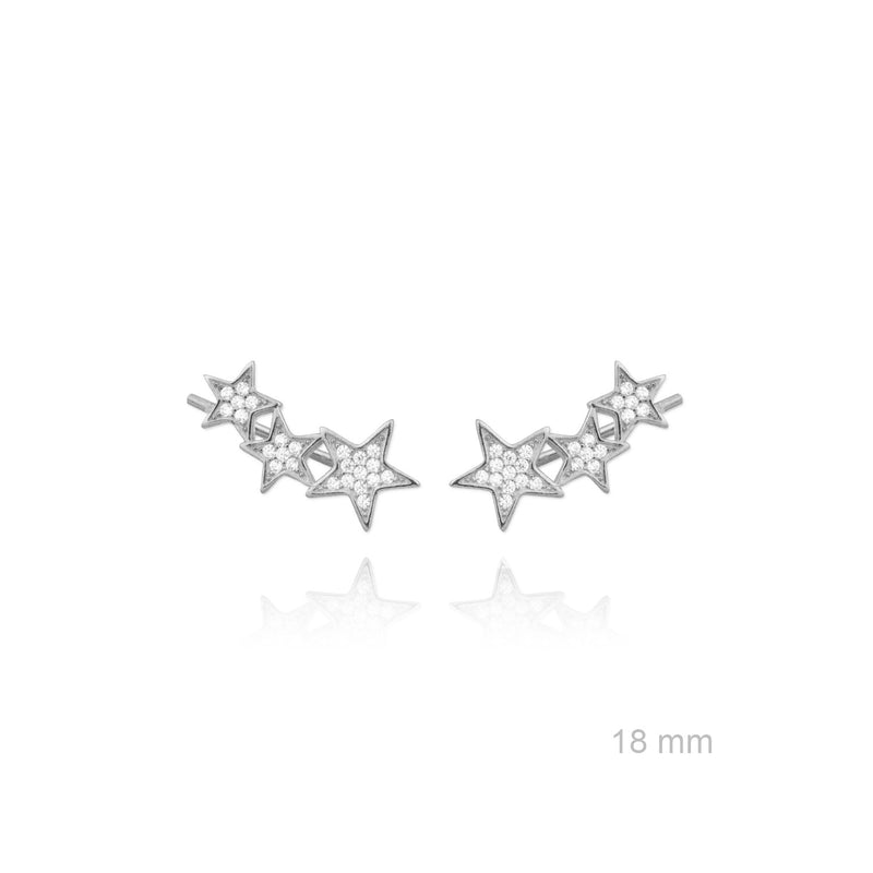 Draco Silver Ear Climbers