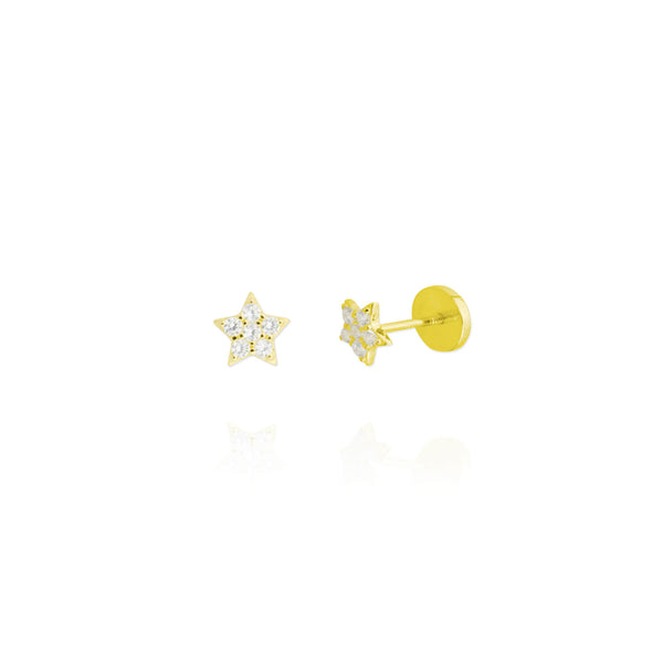 <transcy>Pendientes "Tauro" Chapado en Oro </transcy>