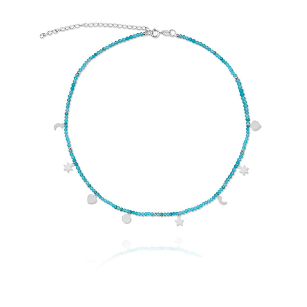 Blue Sky Silver Necklace