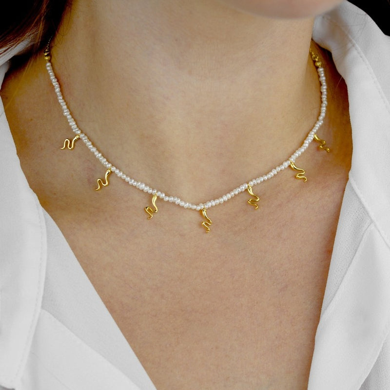 Snaky Lust Gold Vermeil Necklace