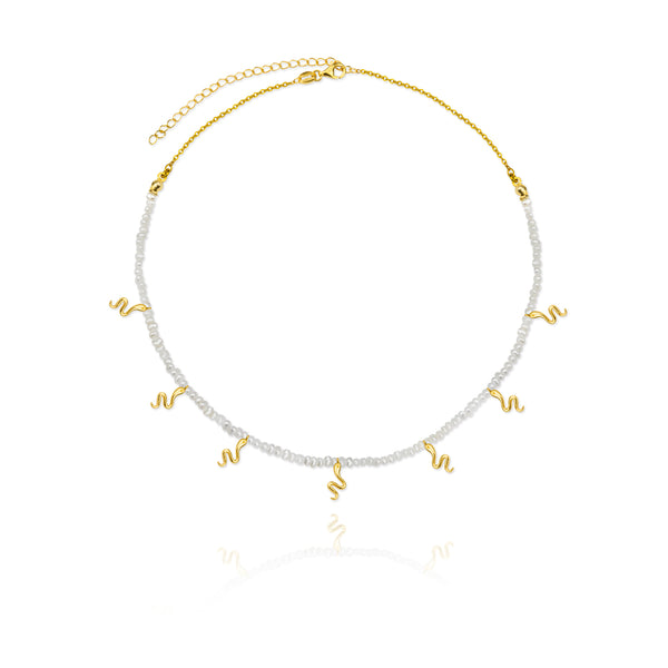 Snaky Lust Gold Vermeil Necklace