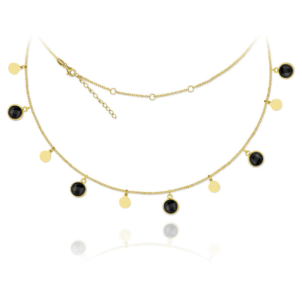 <transcy>Collar "Eclipse" Chapado en Oro </transcy>