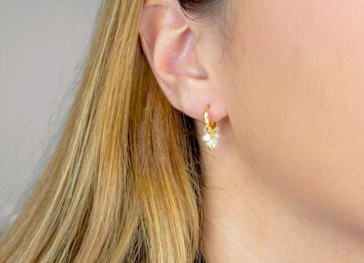 Nacar Gold Vermeil Earrings