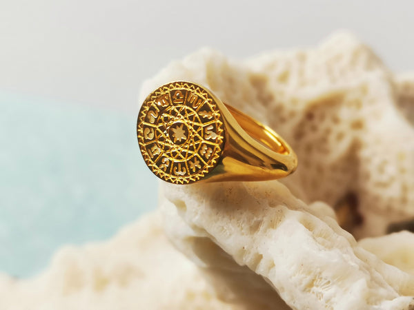 Zodiac Gold Vermeil Ring