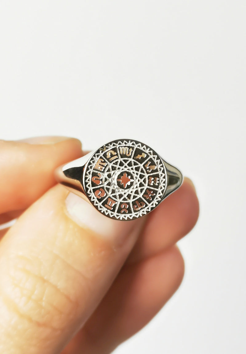 Zodiac Silver Ring