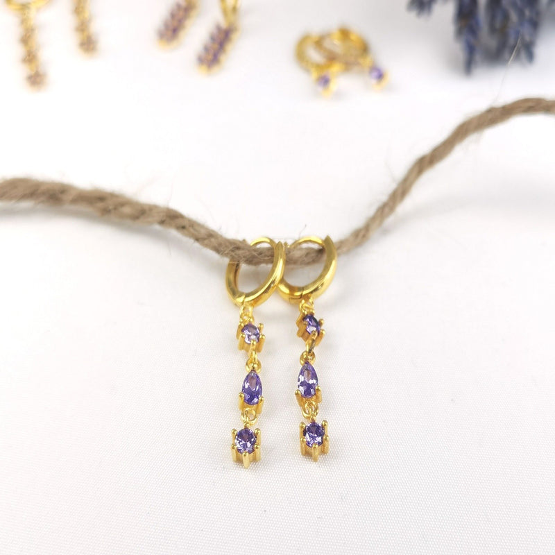 Lavandula Gold Vermeil Earrings