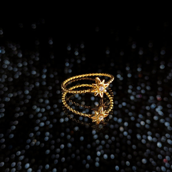 Polaris Star Gold Vermeil Ring