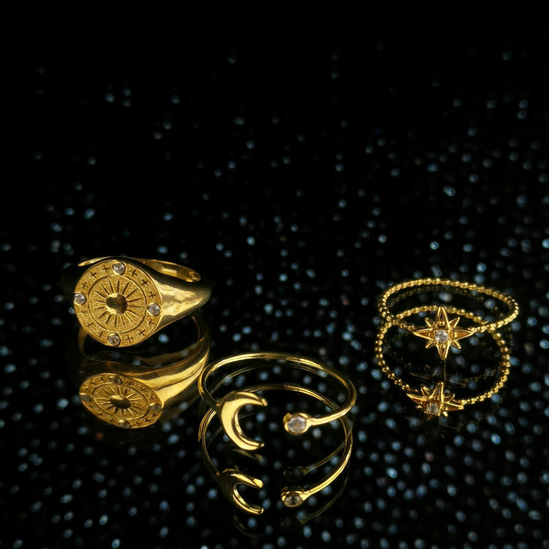 Polaris Star Gold Vermeil Ring