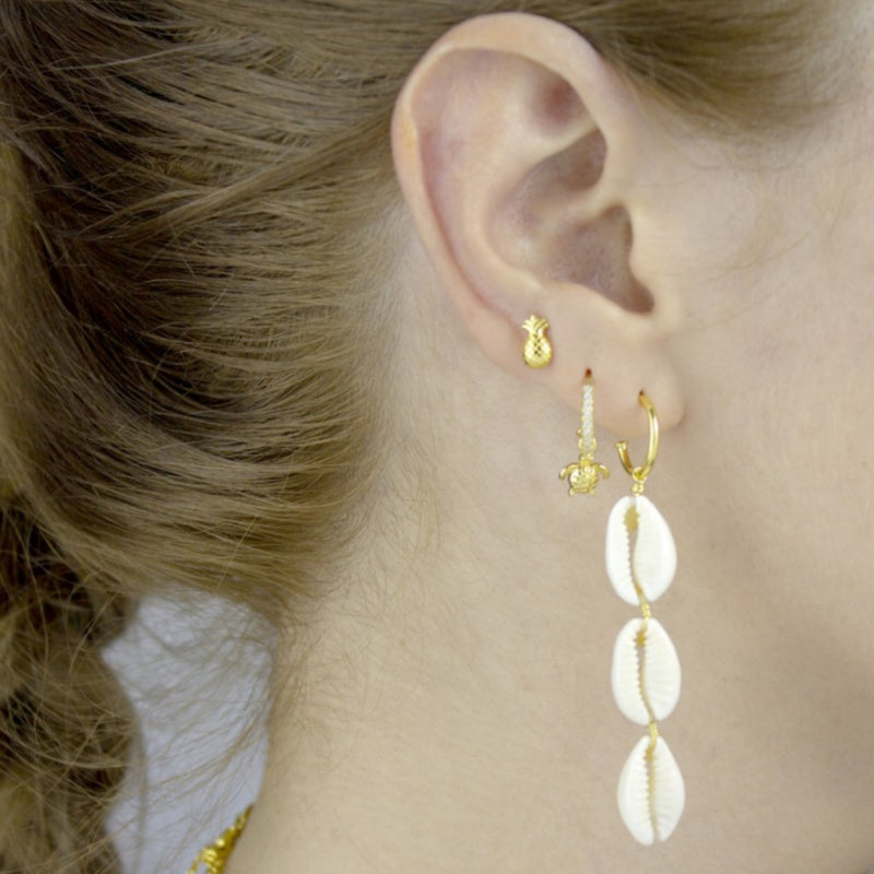 Caracolas Gold Vermeil Earrings